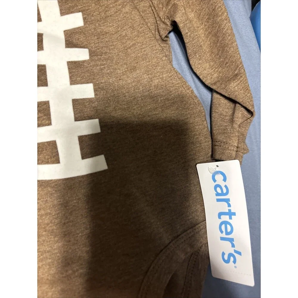 Carter's Baby Boy's Football Long Sleeve Bodysuit 6 Months